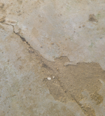 A close up of a crack in the groundAI-generated content may be incorrect.