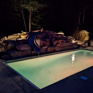 Philpott Pool at Night
