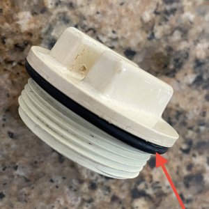 Return line winter plug with O Ring