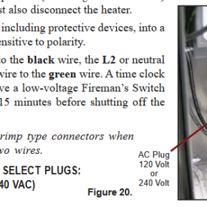 Pentair MasterTemp Voltage Select Plugs
