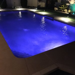 Water Feature at Night