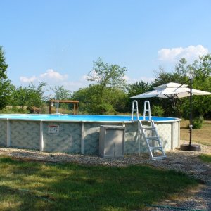 P1010166with umbrella and fountain at 5pm.JPG
