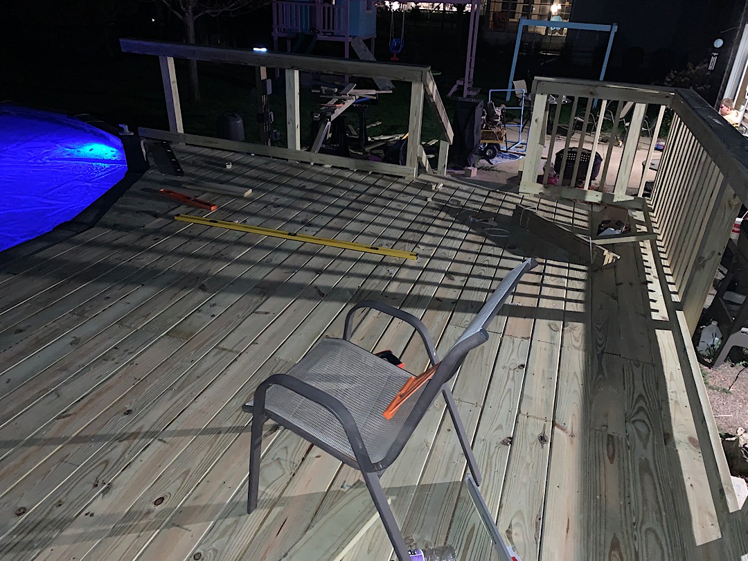 Decking is down!
