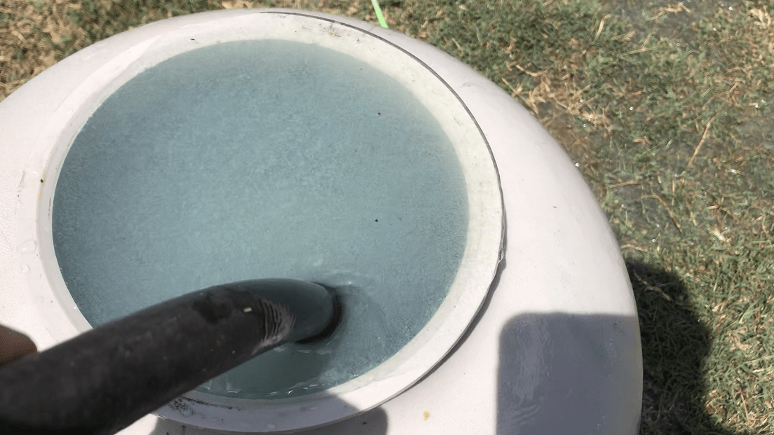 Deep cleaning the filter