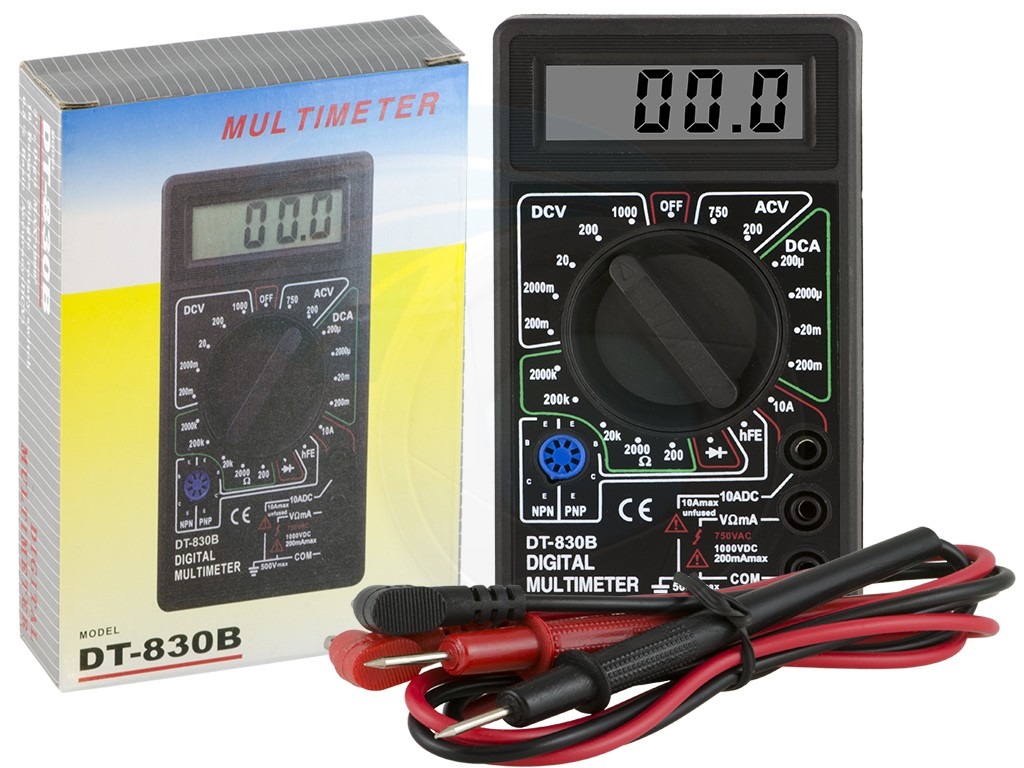 Digital LCD Display ACDC Tester Voltmeter Ammeter Ohm Digital Multimeter