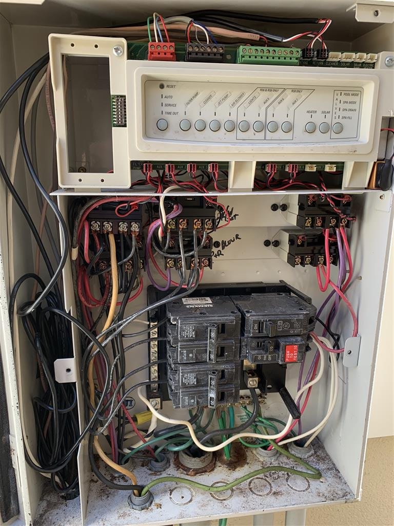 Existing Jandy RS8 Panel