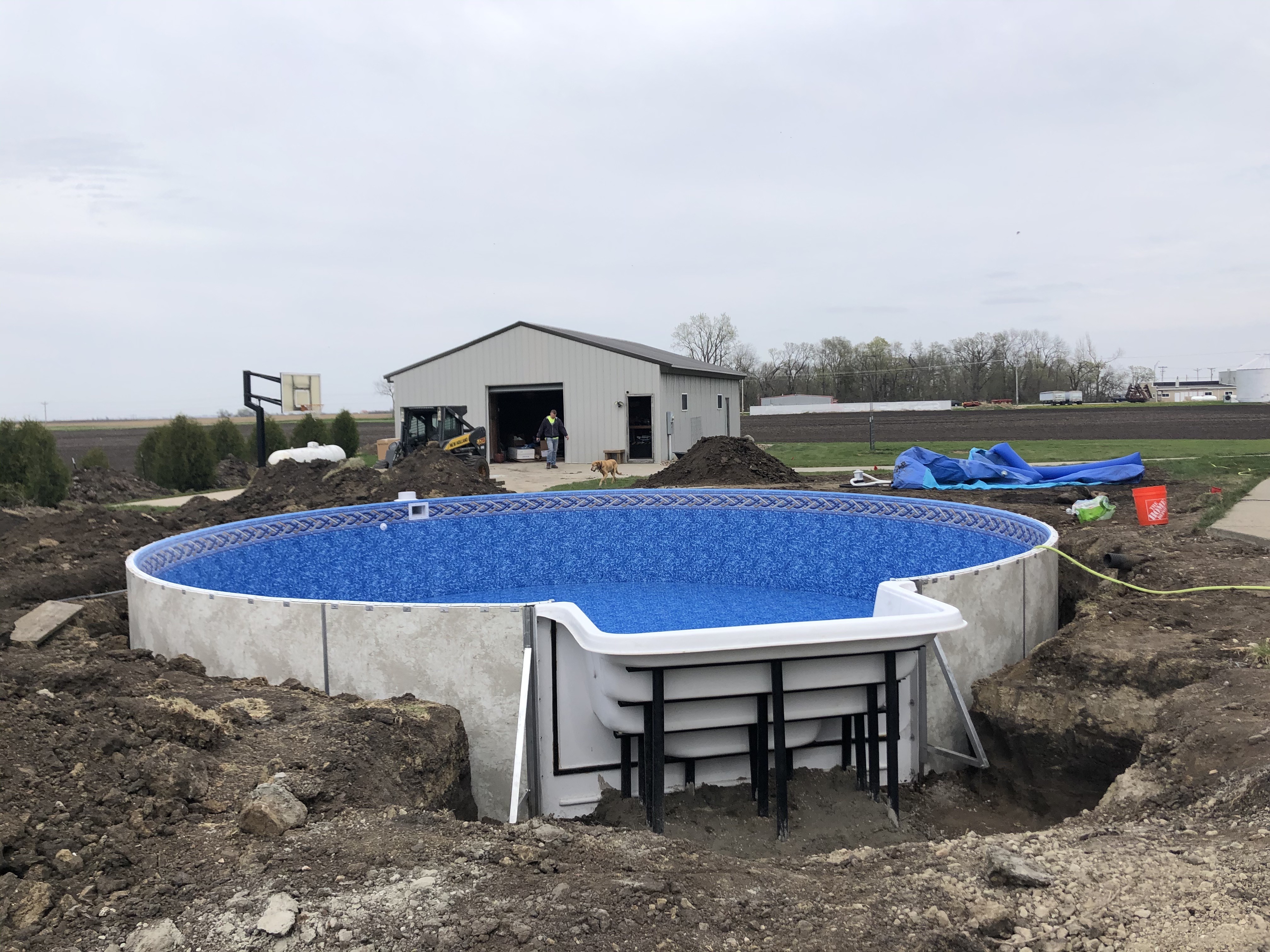 Installed and ready for concrete collar and electrical 1