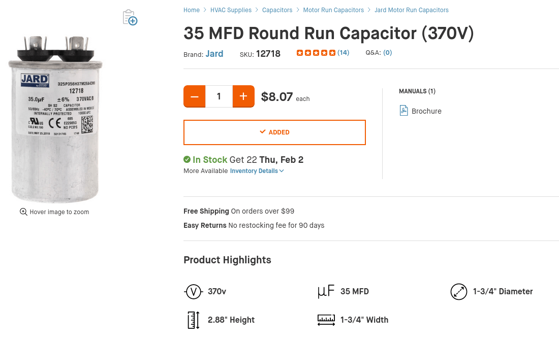 Jard 12718 - 35 MFD Round Run Capacitor (370V).png