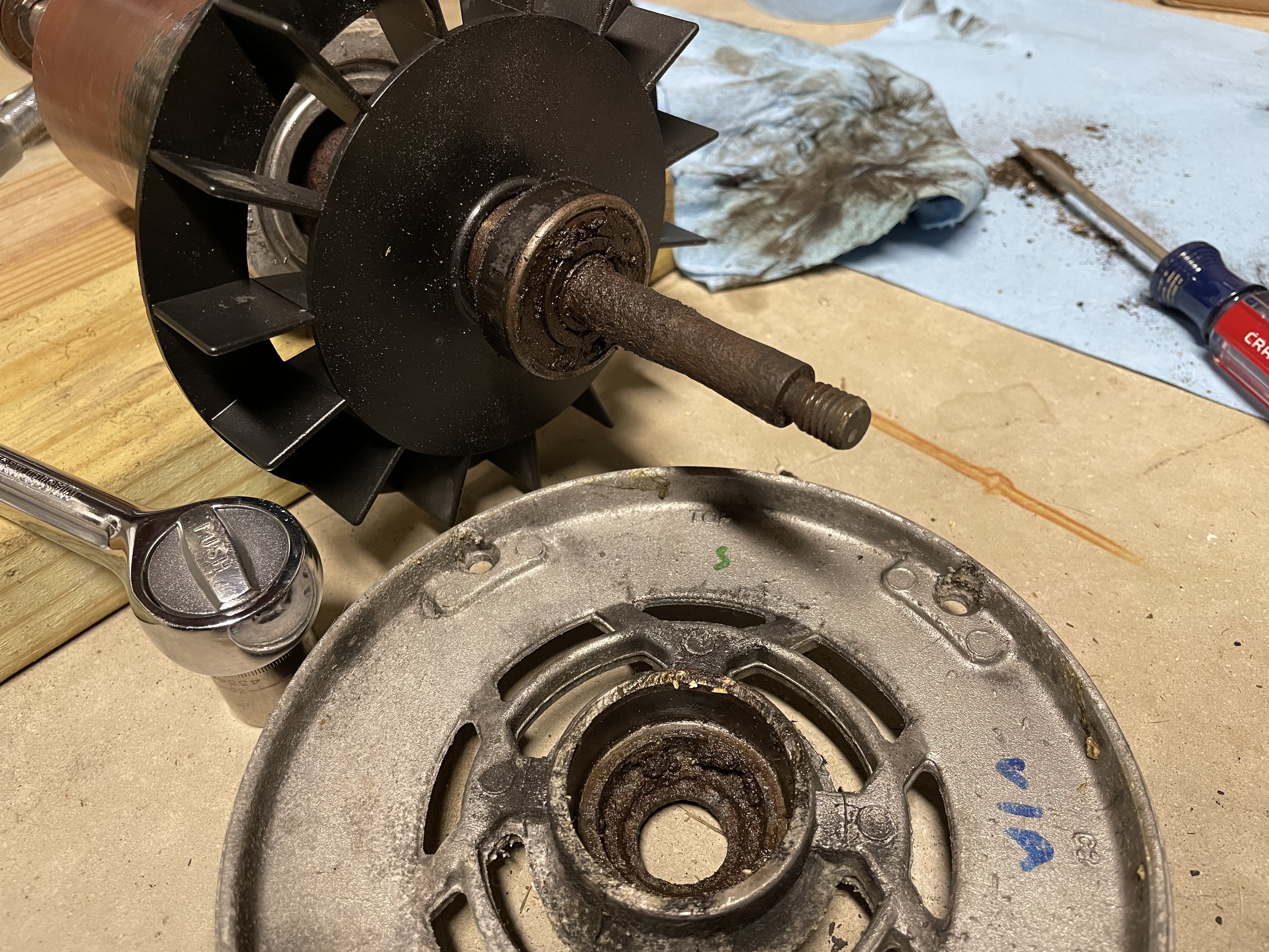 Removed Front Motor Plate