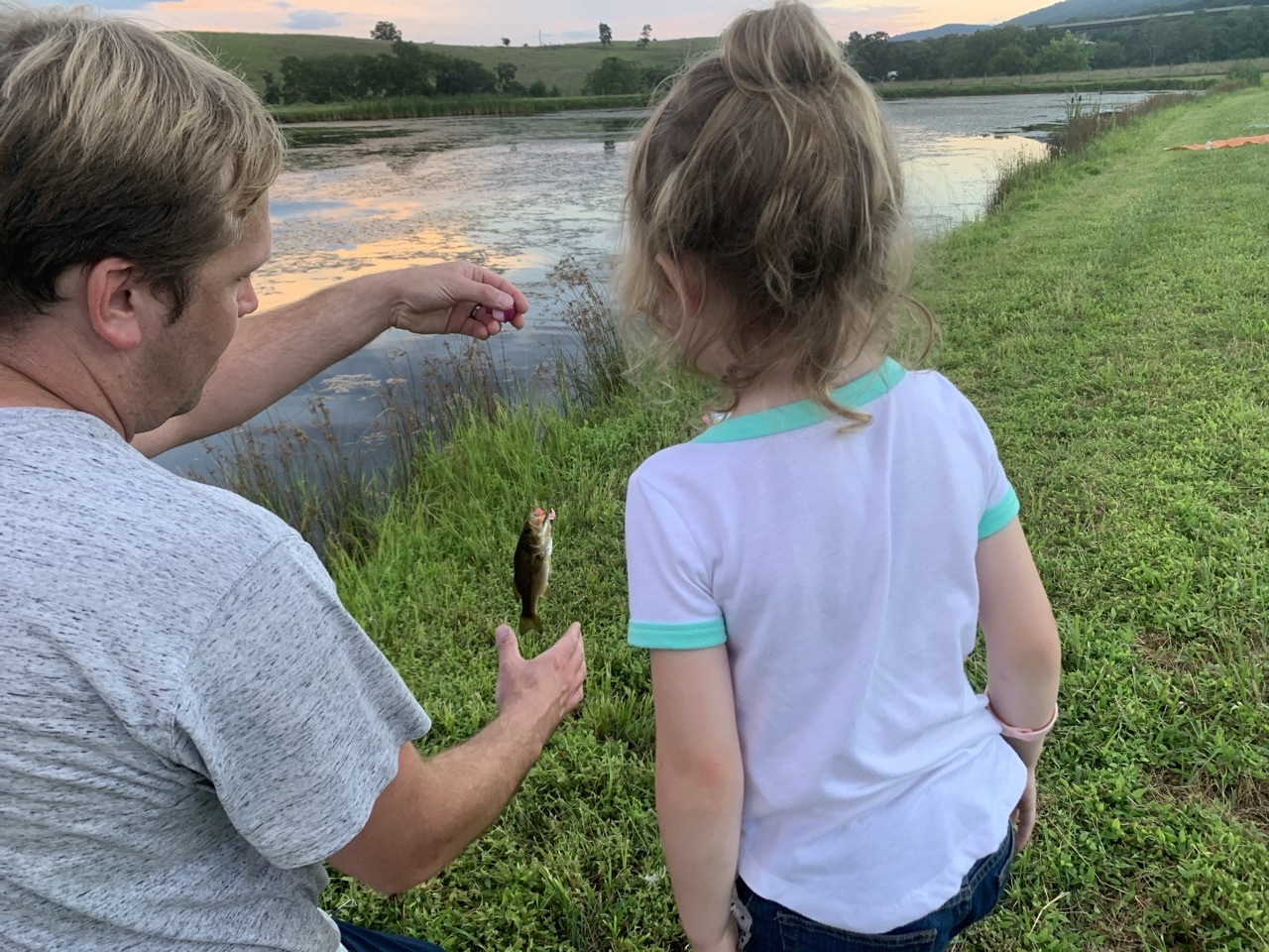 She only kinda caught this one