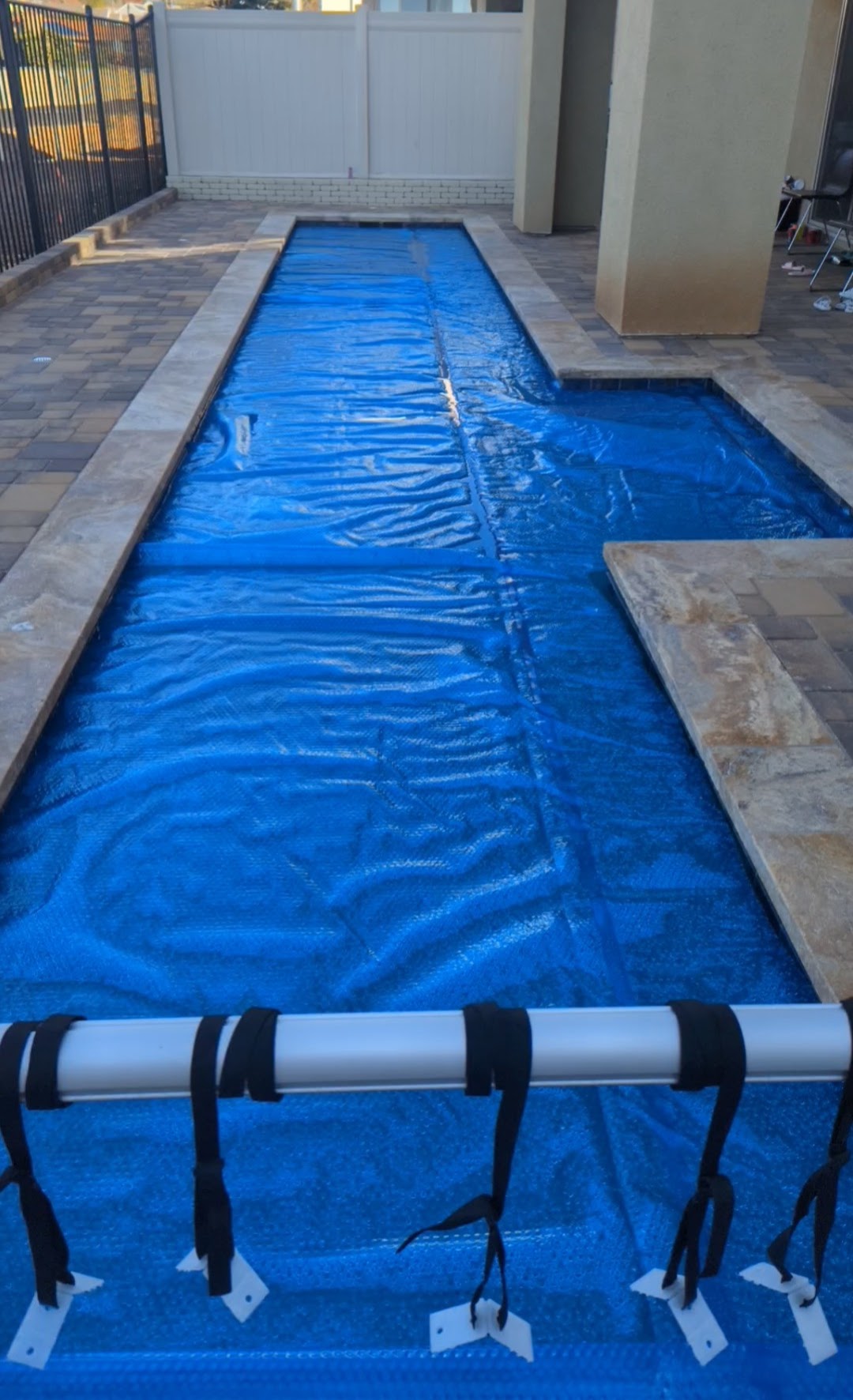 Small Backyard w/max sized pool