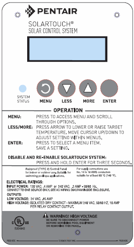 Pentair SolarTouch Controller.png