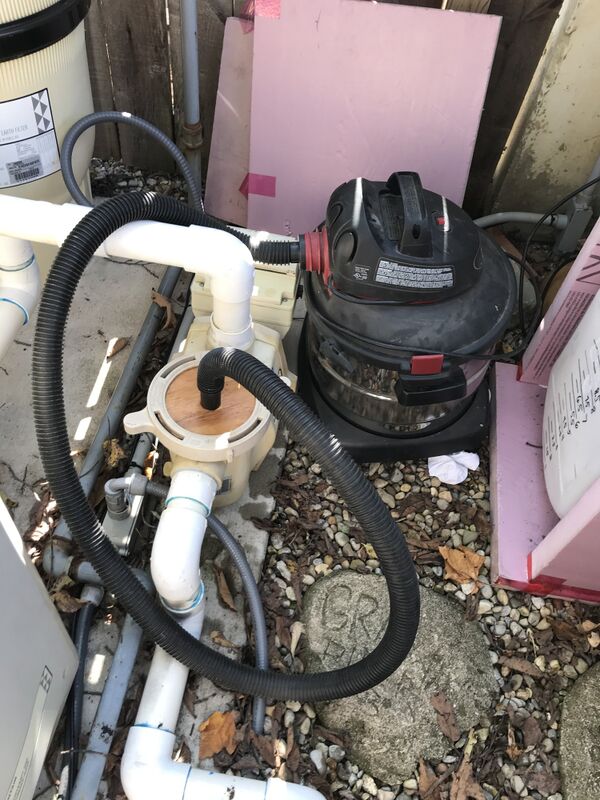 Air Compressor to Close Pool 