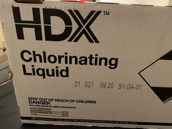 21 027 Date Chlorine